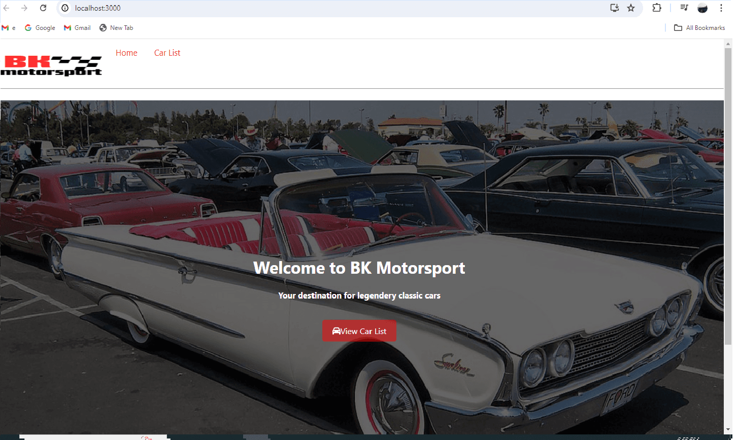 Django React Car Dealership