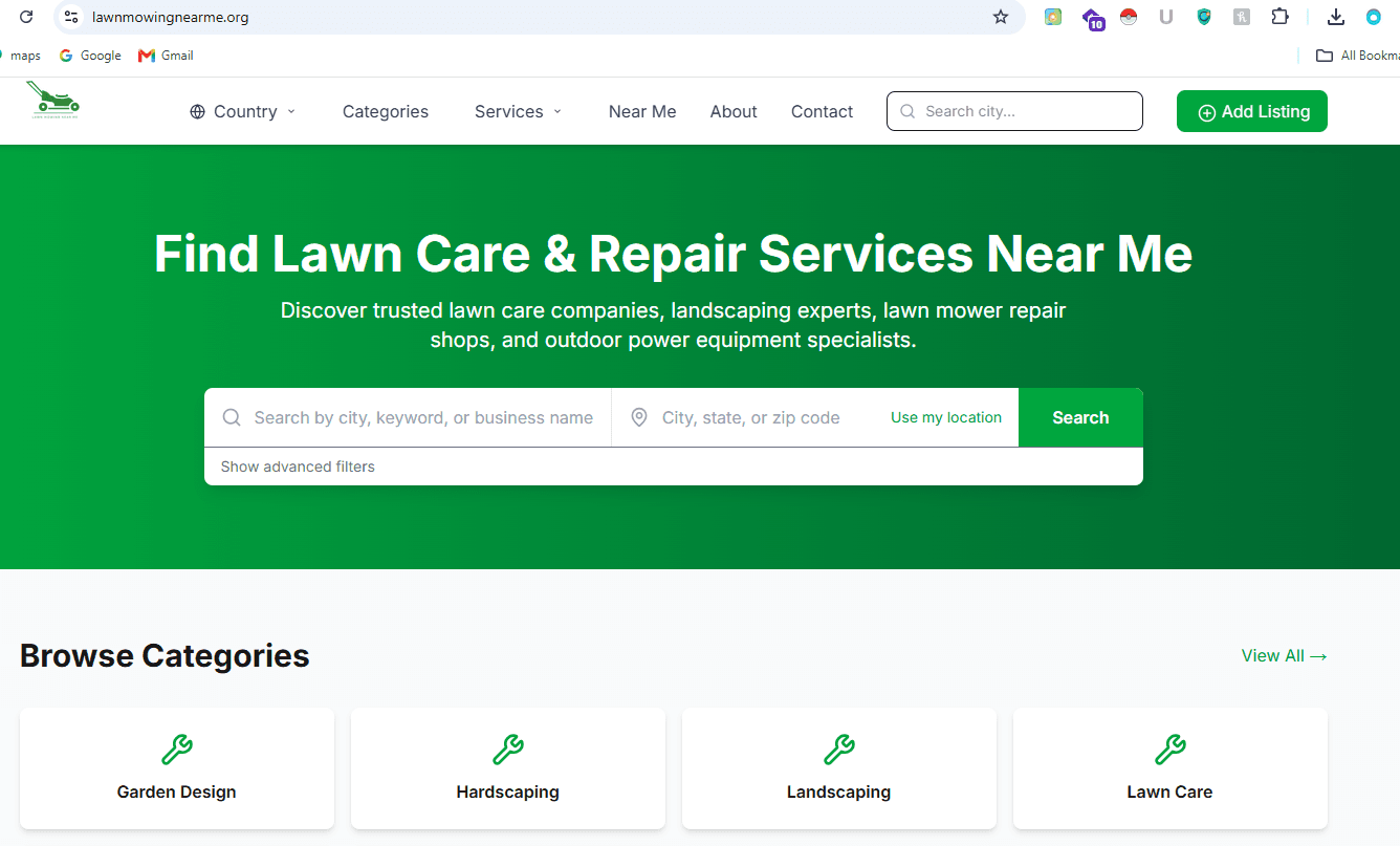 Lawn Mowing Services Directory